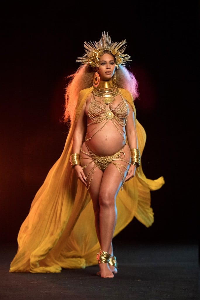 Beyonce Knowles at the 2017 Grammys