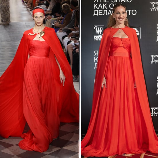 sarah jessica parker red dress