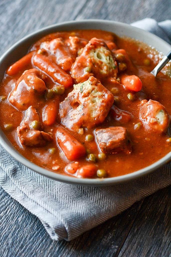 Slow-Cooker Beef and Herbed Dumpling Stew