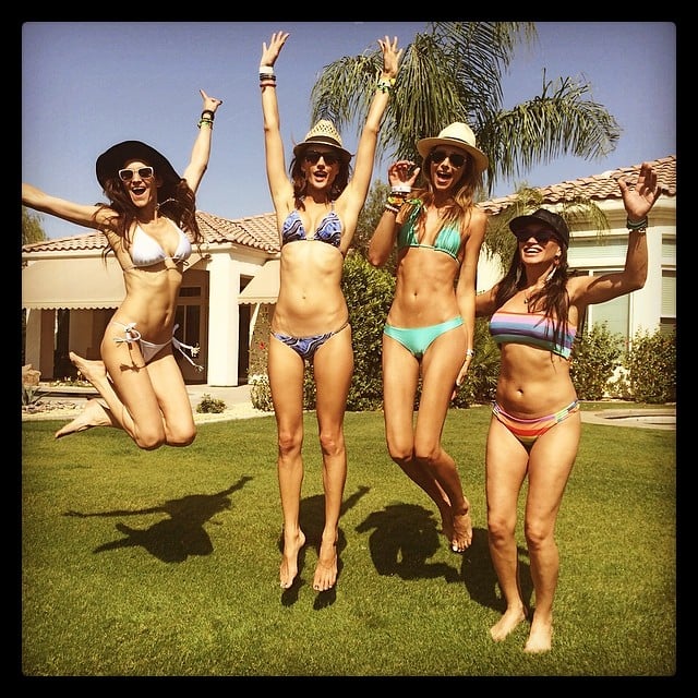 Alessandra Ambrosio and her friends showed off their bikini bodies at Coachella.
Source: Instagram user alessandraambrosio