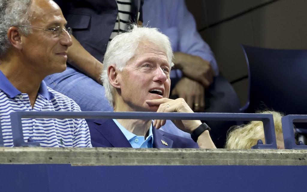 Former President Bill Clinton on 29 Aug. at the US Open.