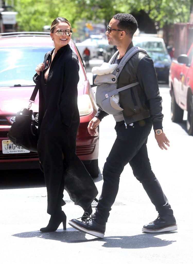 John Legend and Chrissy Teigen Out With Baby Luna May 2016
