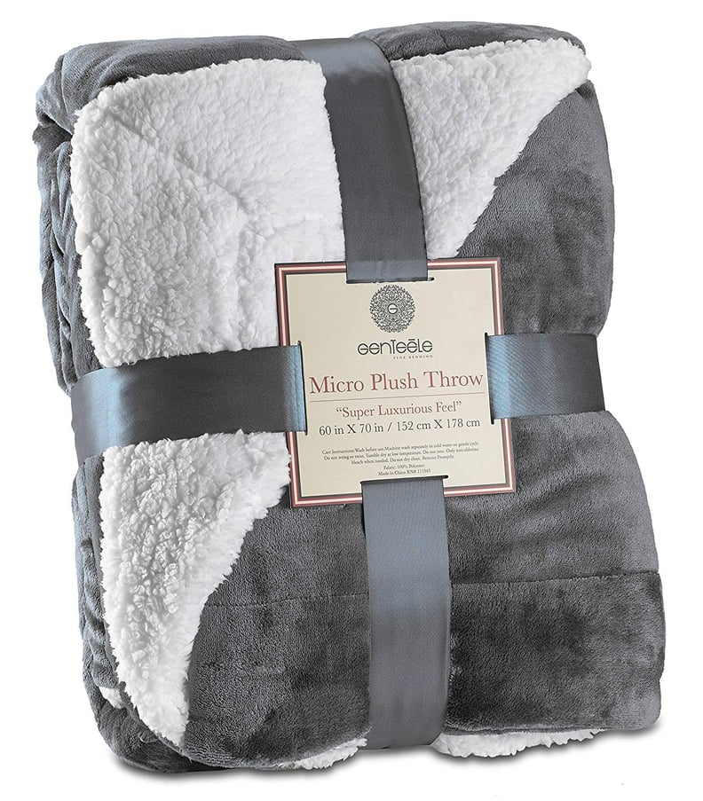 Genteele Sherpa Super Soft Reversible Throw Blanket