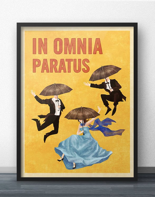 In Omnia Paratus Retro Style Poster ($18 and up)