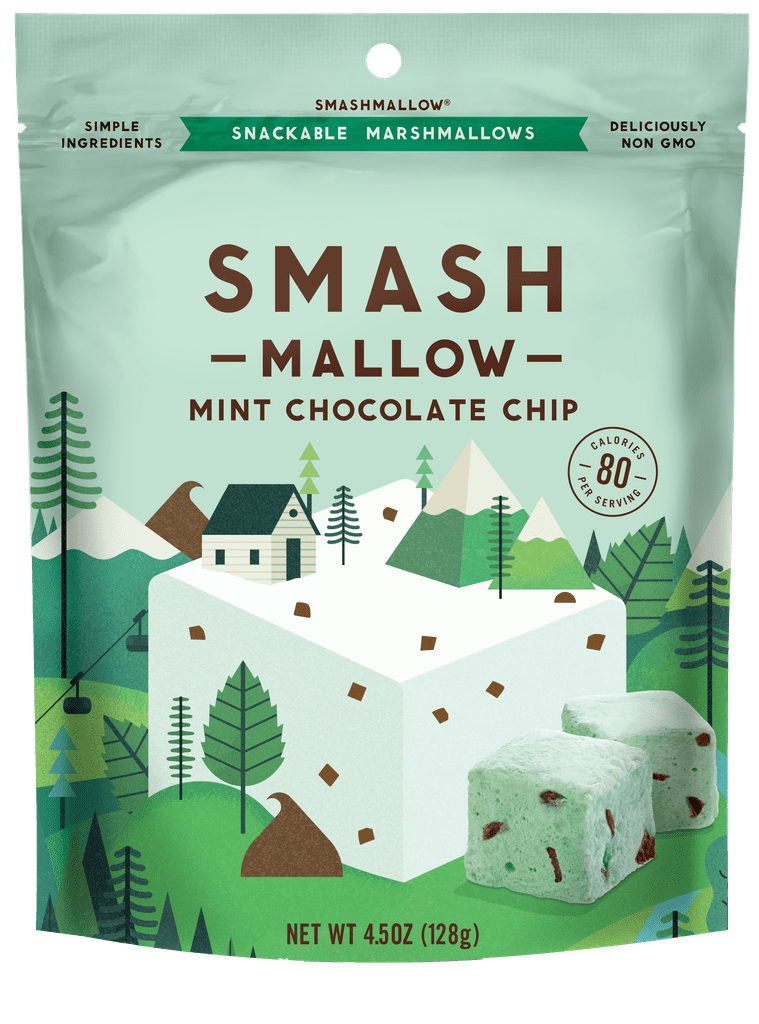 Mint Chocolate Chip Smashmallows