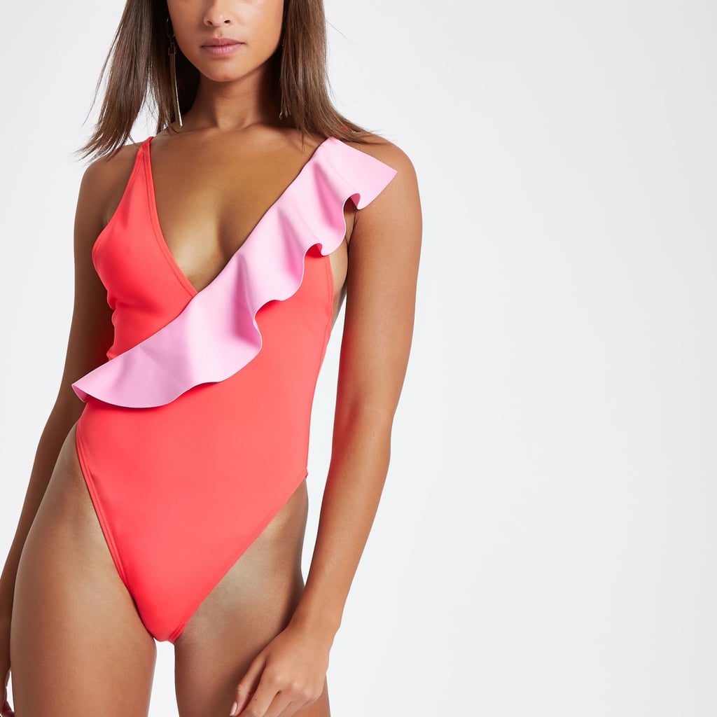 River Island Asymmetric Swimsuit
