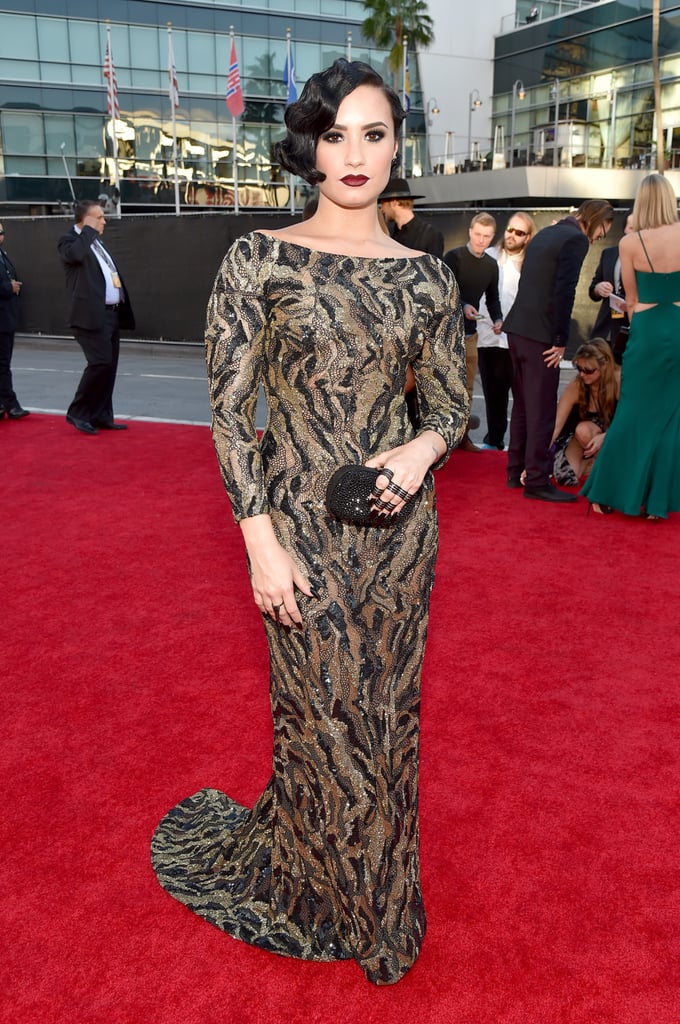 Demi Lovato on the 2015 American Music Awards Red Carpet