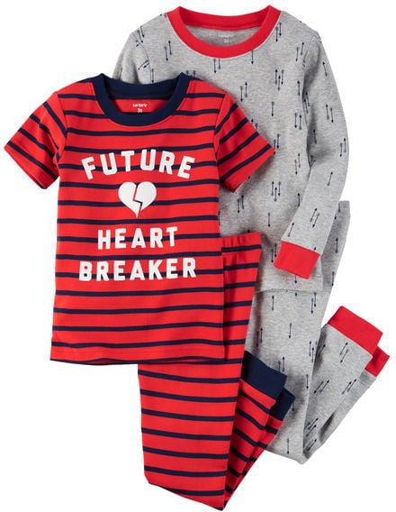 Snug Fit Cotton Valentine's Day PJs