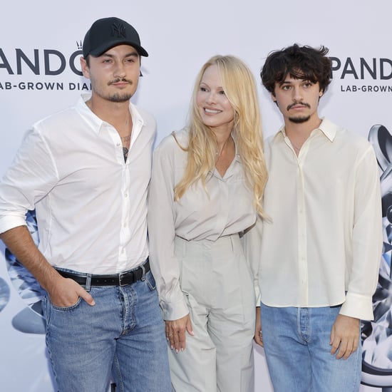 Pamela Anderson and Sons at Pandora NYFW Event