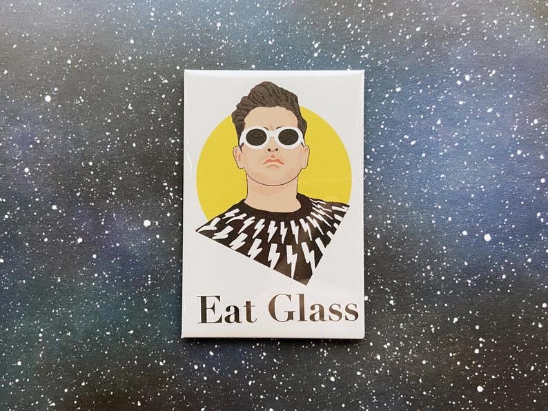 David Rose Eat Glass Refrigerator Magnet