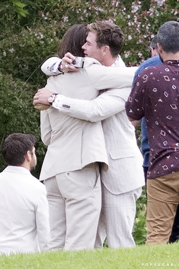 Chris Hemsworth and Elsa Pataky at Brother's Wedding 2018