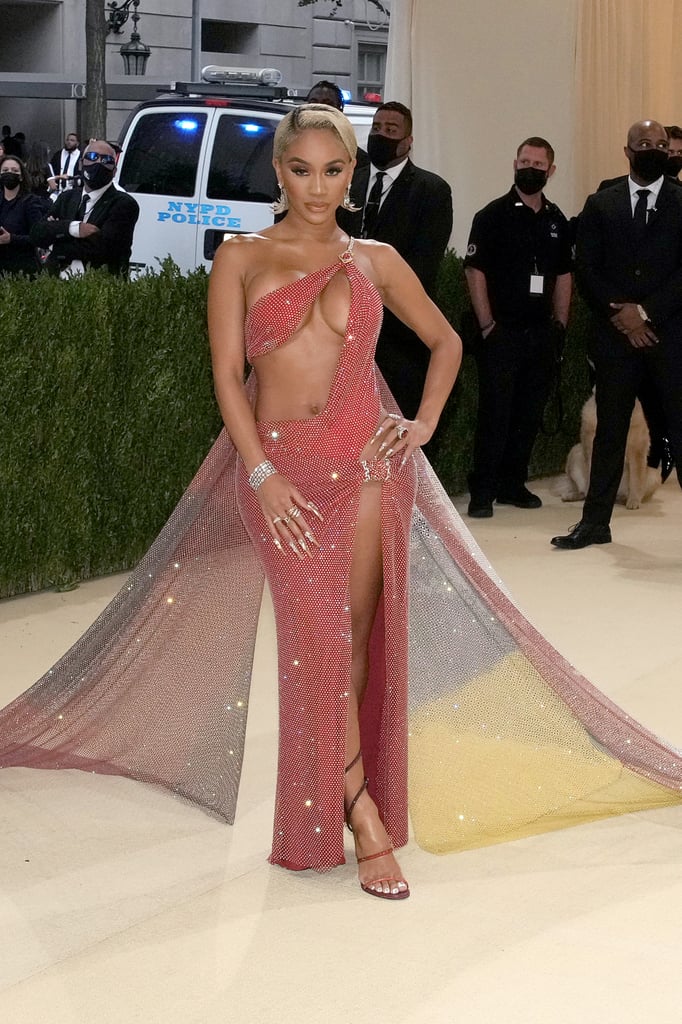 Saweetie Wears Cutout Christian Cowan Dress to Met Gala 2021