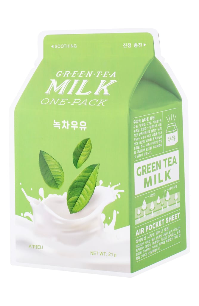 A'Pieu Green Tea Milk Sheet Masks Korean Beauty PopUp Shop at Nordstrom February 2017
