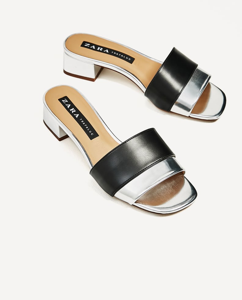 Zara Block Heel Sandals