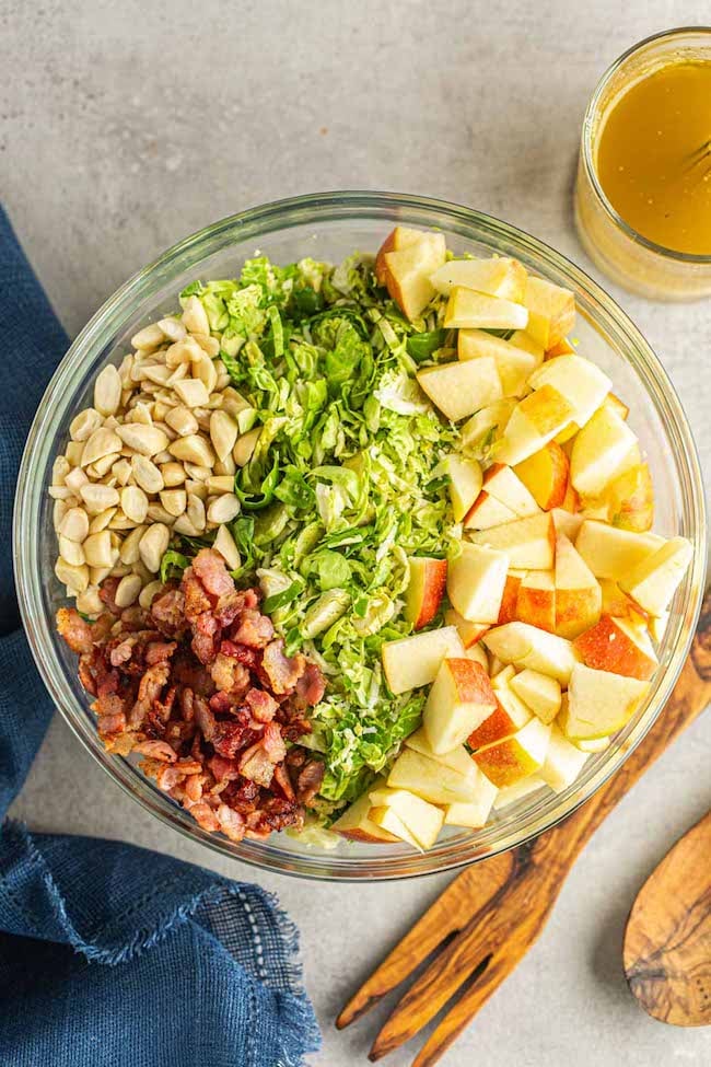 Whole30 Shaved Brussels Sprouts Salad