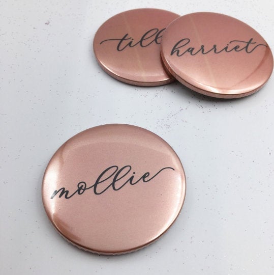 LovedonLand Designs Rose Gold Personalised Compact Mirror