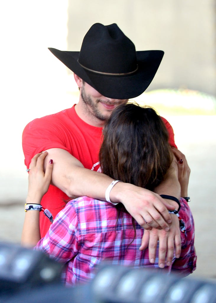 Mila Kunis and Ashton Kutcher at Stagecoach 2014