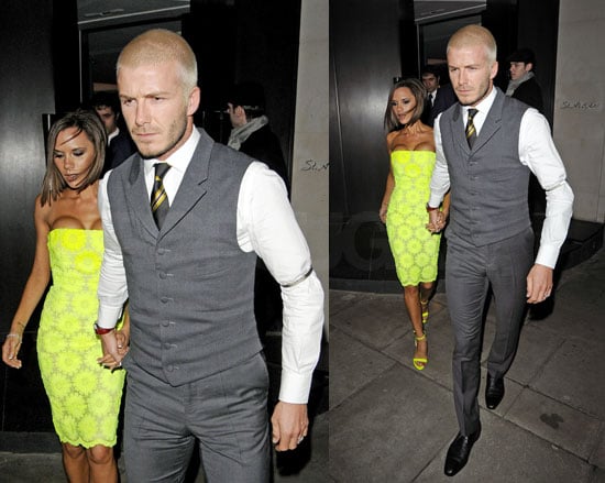 David and Victoria Beckham Dress Conservatively For Dinner David and Victoria Beckham Dress Conservatively For Dinner