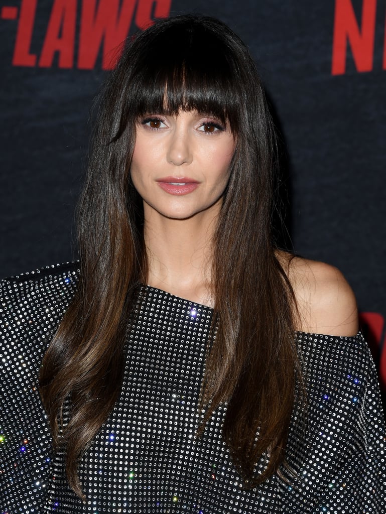 Nina Dobrev Brings Back Her Blunt Bangs