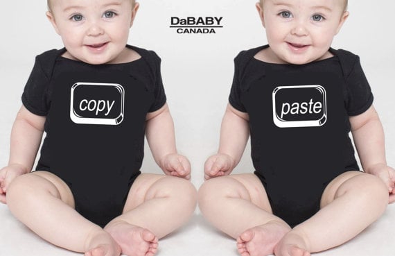 Copy/Paste Onesie Set