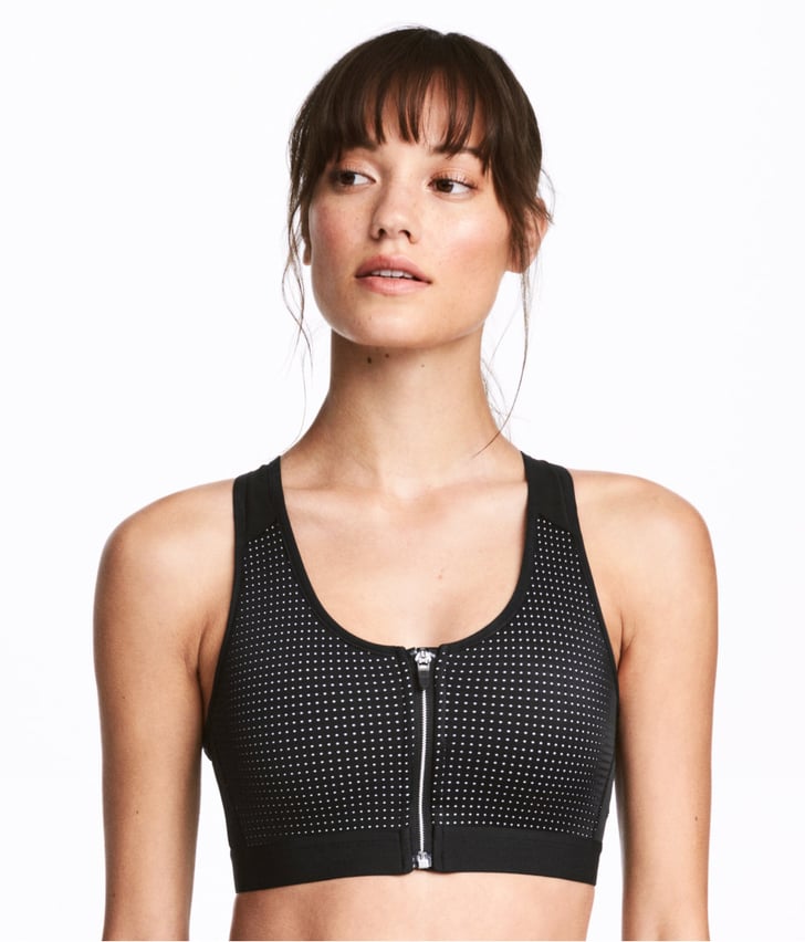 H&M Sports Bra High Support Cheap Workout Gear POPSUGAR Fitness