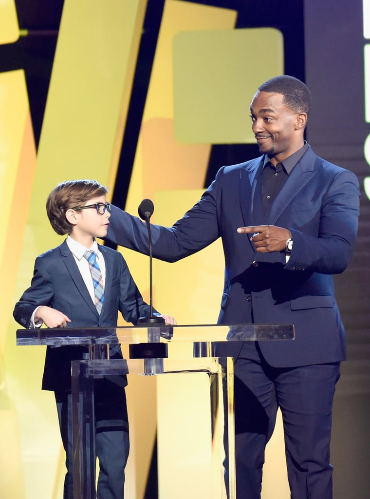 Pictured: Anthony Mackie and Jacob Tremblay