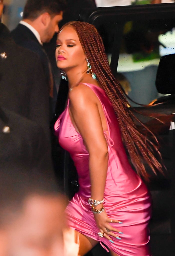 Rihanna's Red Box Braids