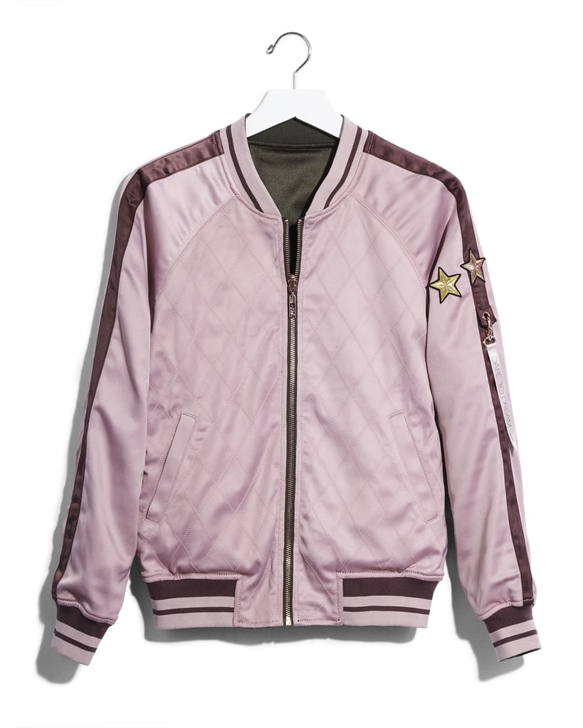 Karlie Kloss x Express Satin Reversible Bomber Jacket ($168)