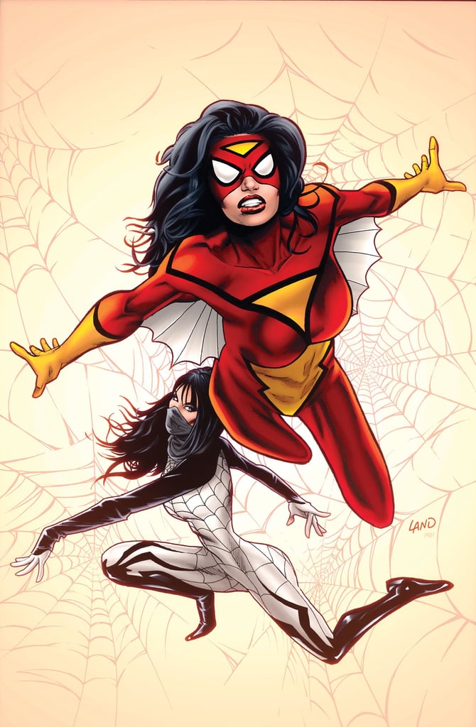 You should know there is an alternative cover for the upcoming Spider-Woman comic, this one designed by series artist Greg Land. 
Source: Marvel