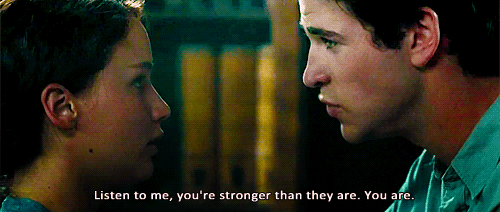 当他很担心Katniss