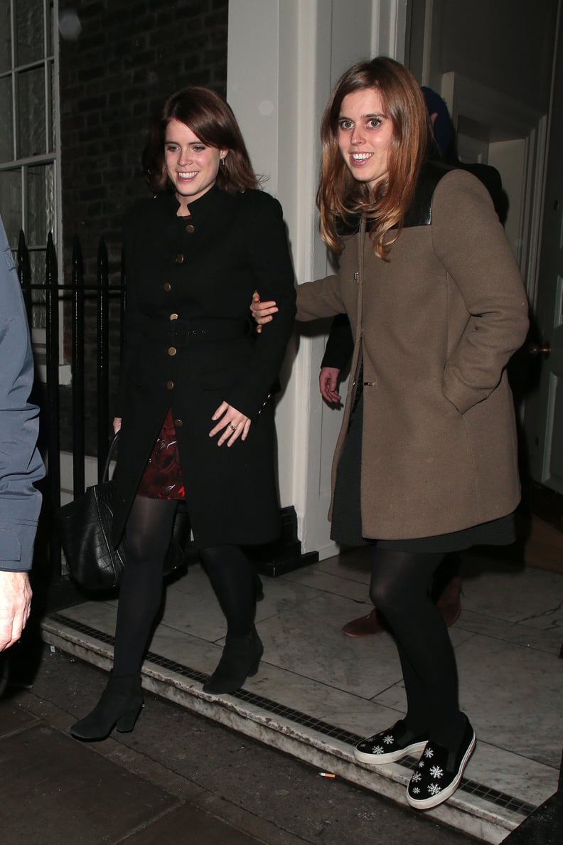 Princess Beatrice's Embroidered Sneakers | POPSUGAR Fashion