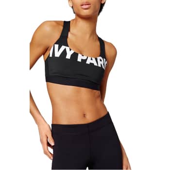 Ivy Park logo mesh back sports bra