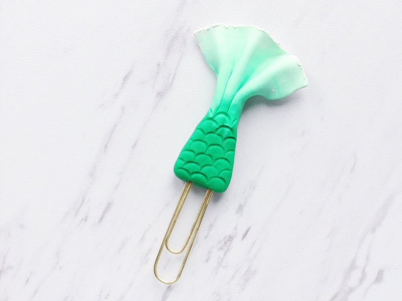 Green Mermaid Tail Planner Clip