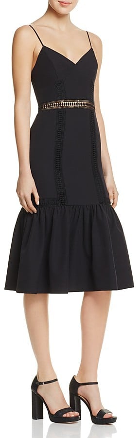 Aqua Flounce Hem Dress
