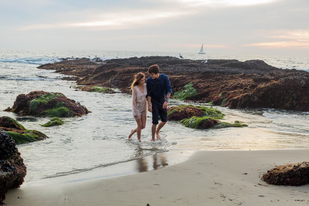 This Couple Totally Reminds Us of a Modern Ariel and Eric in Their Beach Engagement Shoot This Couple Totally Reminds Us of a Modern Ariel and Eric in Their Beach Engagement Shoot