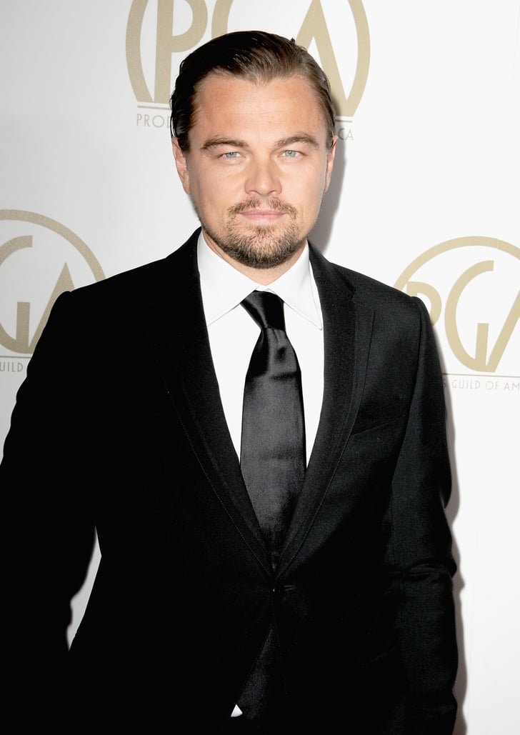 Leonardo Dicaprio Kept It Simple In A Black Suit Celebrities On The Producers Guild Awards 