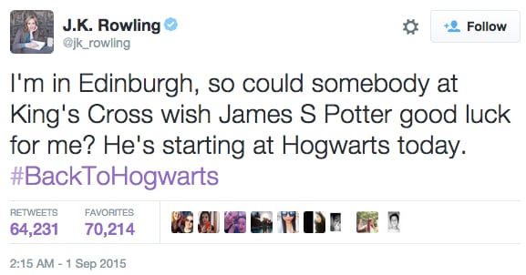 Everybody wish him good luck!