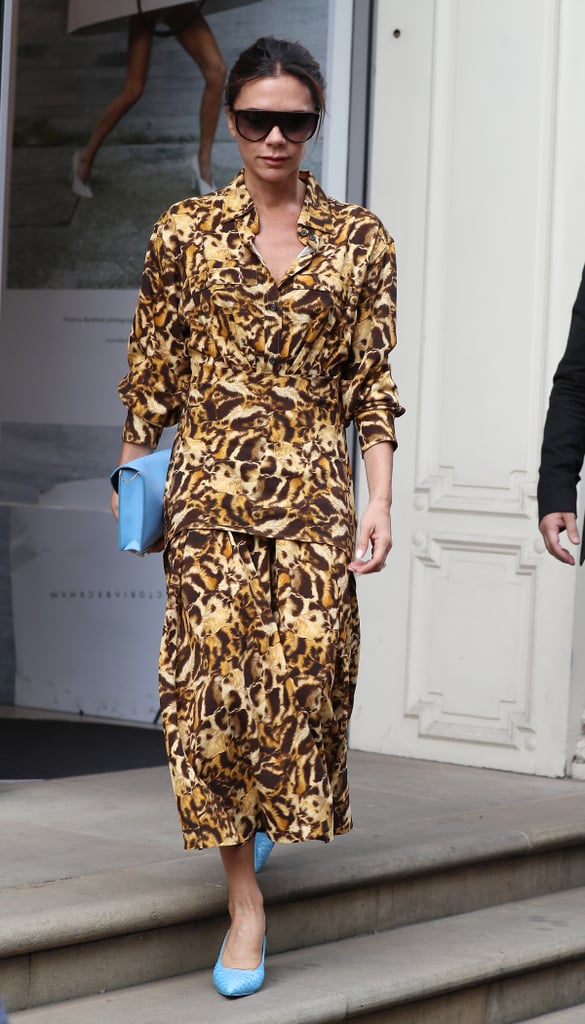 Victoria Beckham's Leopard-Print Dress September 2018