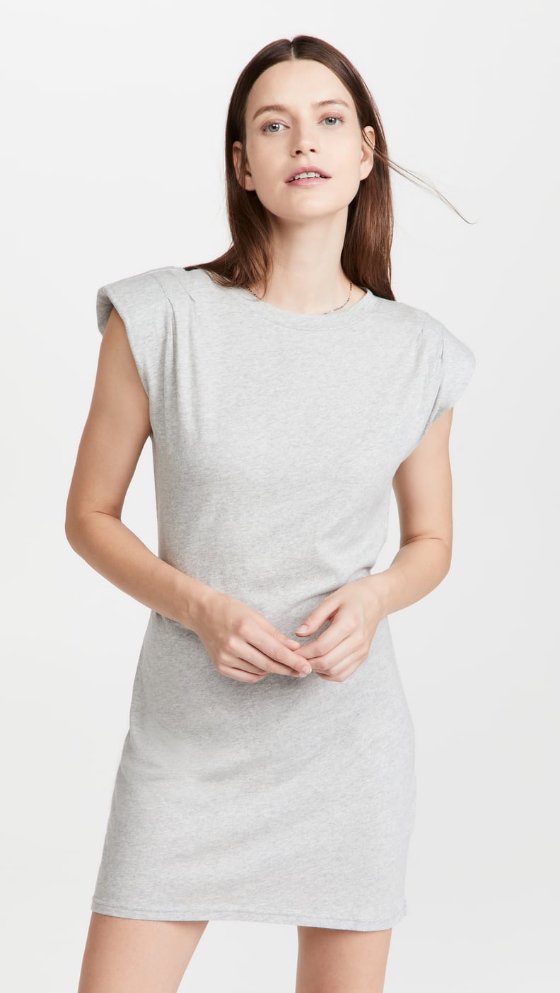 The Fashion Forward T-shirt Dress — Frame Padded Shoulder Dress