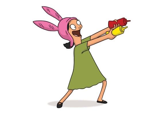 Bob's Burgers Louise Hat with Green Dress Costume Set (Small)