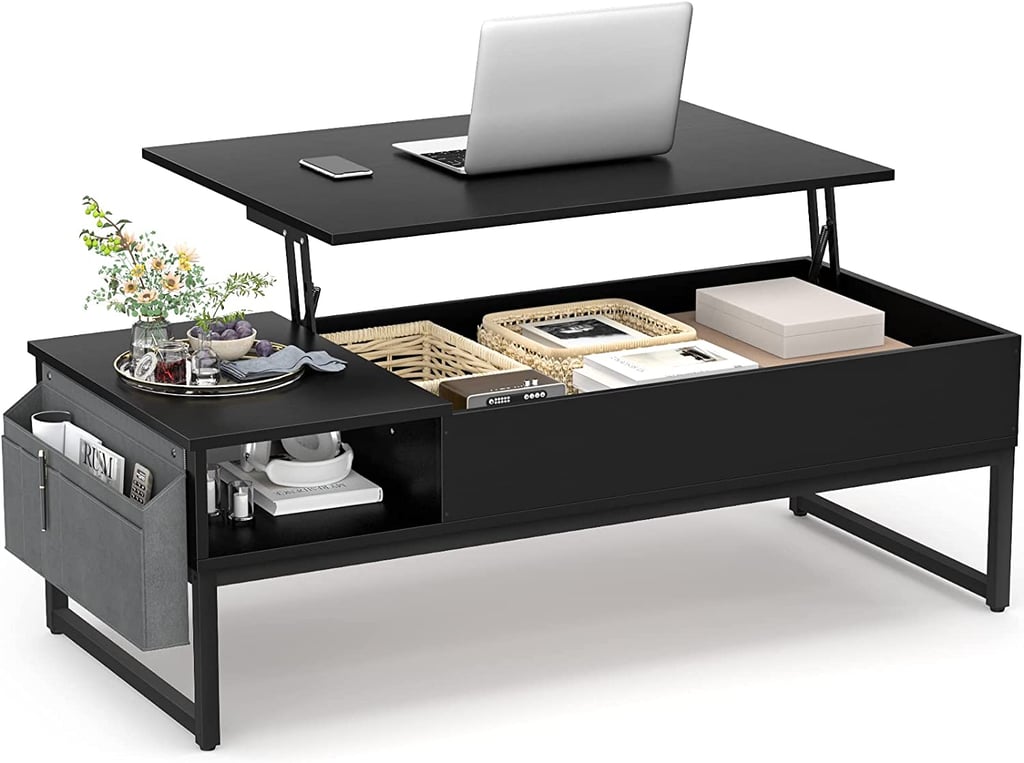For Extra Storage: Aheaplus Lift Top Coffee Table with Storage