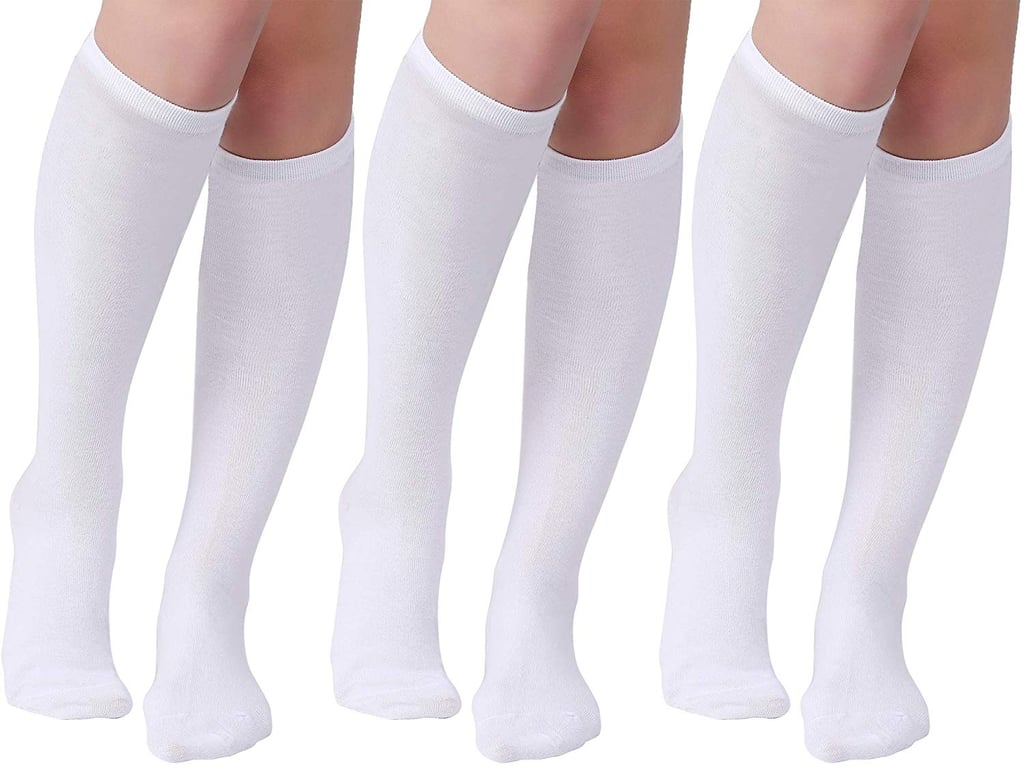 Joulli Women's Casual Stripe Knee High Socks