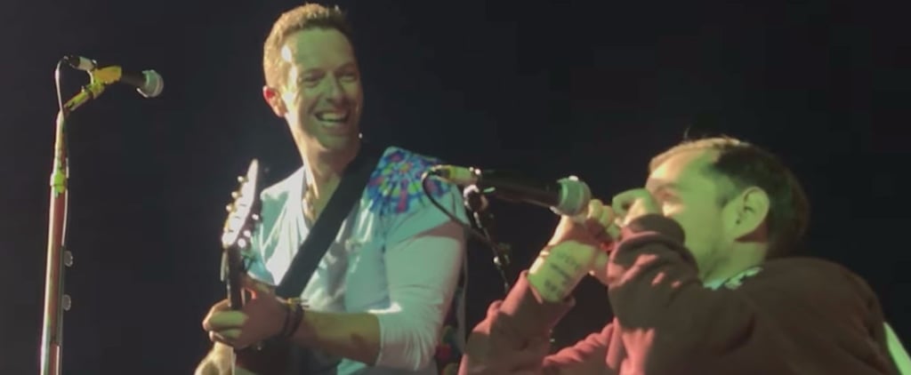 A Fan in a Wheelchair Crowd-Surfs to the Stage to Sing With Chris Martin