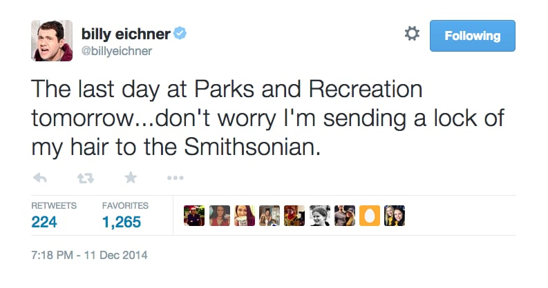 Parks and Recreation Cast Tweets About Last Day of Filming