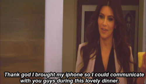 On people who text during meals: