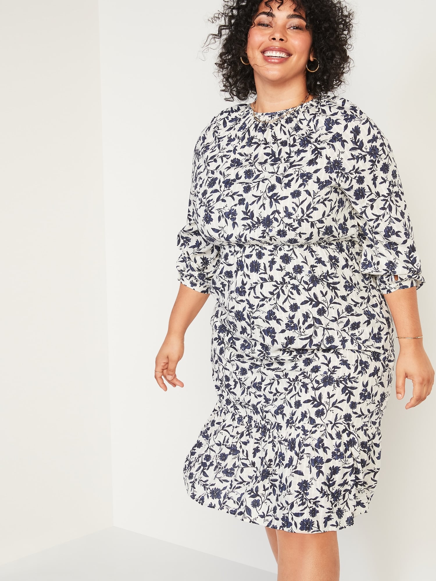 popsugar printed midi dress