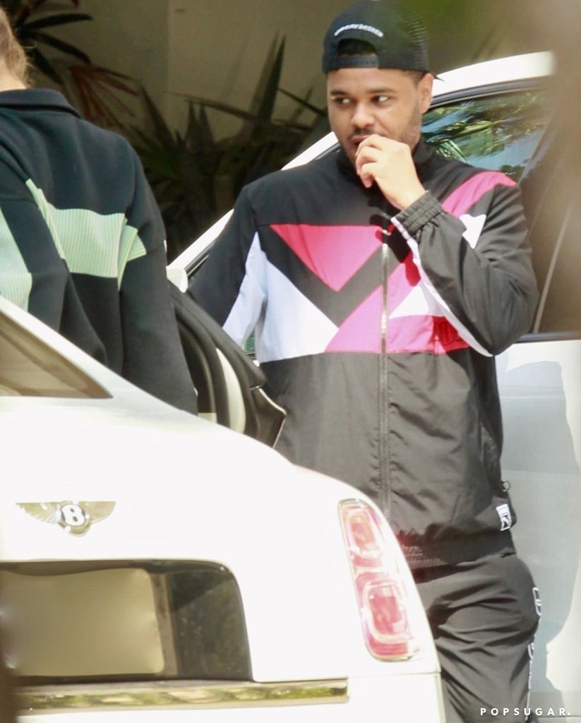 Bella Hadid and The Weeknd on Date in Matching Track Jackets