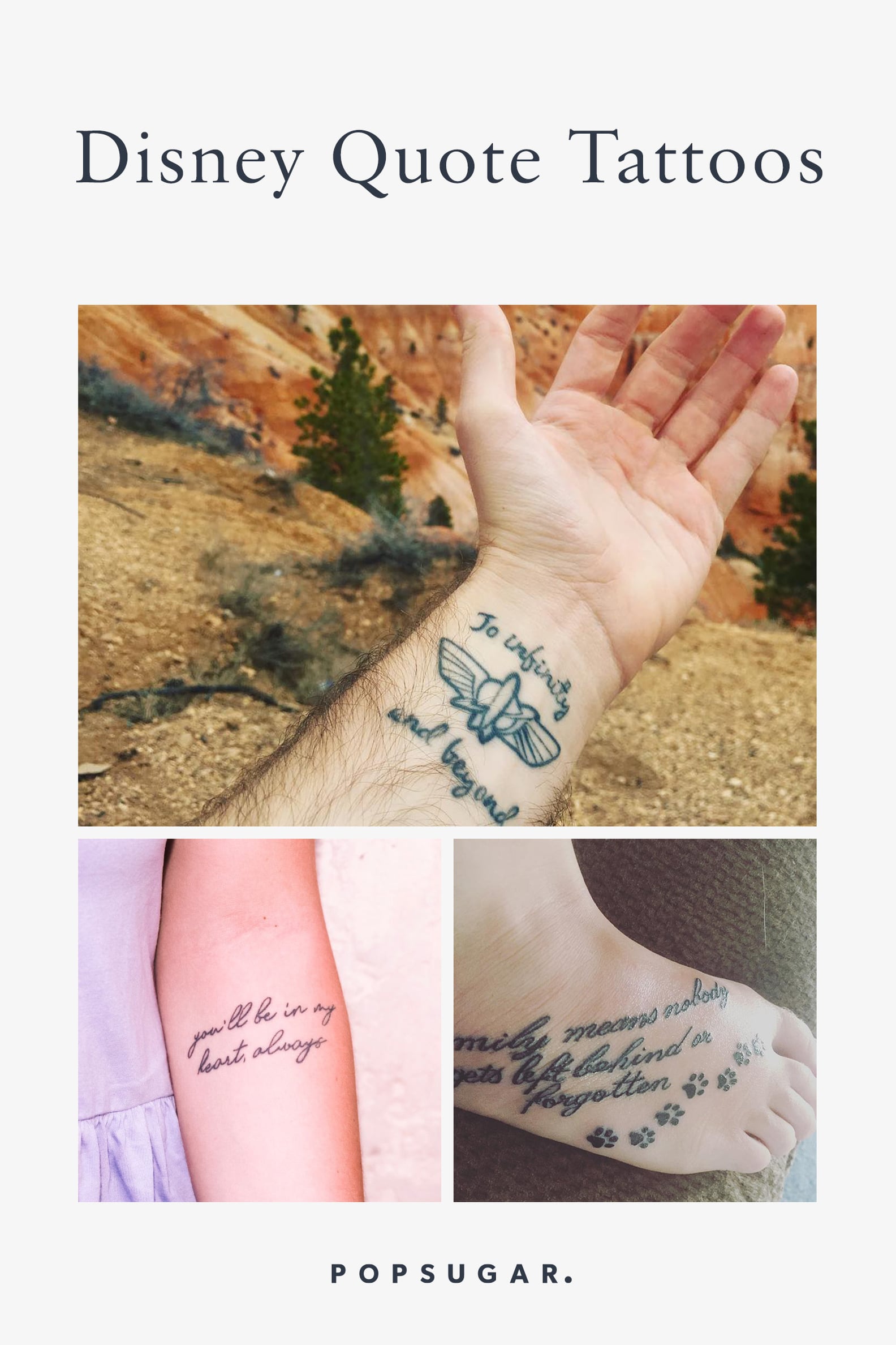 Disney Quote Tattoos PS Love