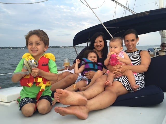 Since having my first baby, we've left the city and bought a house in the 'burbs, had a second child, then, in an unexpected twist, packed our bags and moved to Asia for a year. So, the members of my own tribe have evolved. As they do. But what I've learned — especially during our stint across the globe — is that mom tribes are there for each other in a way that's special, unique, and incredibly precious.
When I was living 8,000 miles from home, in Hong Kong, I woke up one morning in July to learn that one of my oldest and dearest friends in New York had passed away very suddenly, and very tragically. Home had never felt further away. I felt like a walking zombie upon hearing the news, but had my 2- and 5-year-olds to put first. We had plans with a close friend and her children that day, and she swooped in and entertained my kids while I took phone calls from friends and family back home, and attempted to digest the news. She knew exactly what needed to be done, and didn't ask any questions — she was just there for me.
There's a mutual understanding, a bond, and a compassion that simply comes with the territory. When we made our big overseas move, I remember someone saying to me, "As long as you have your little family with you, that's all that matters." Which was sort of true. But the friends that I made there, and the friends I knew I could count on when we returned home 12 months later, they are what kept me sane and kept me smiling.