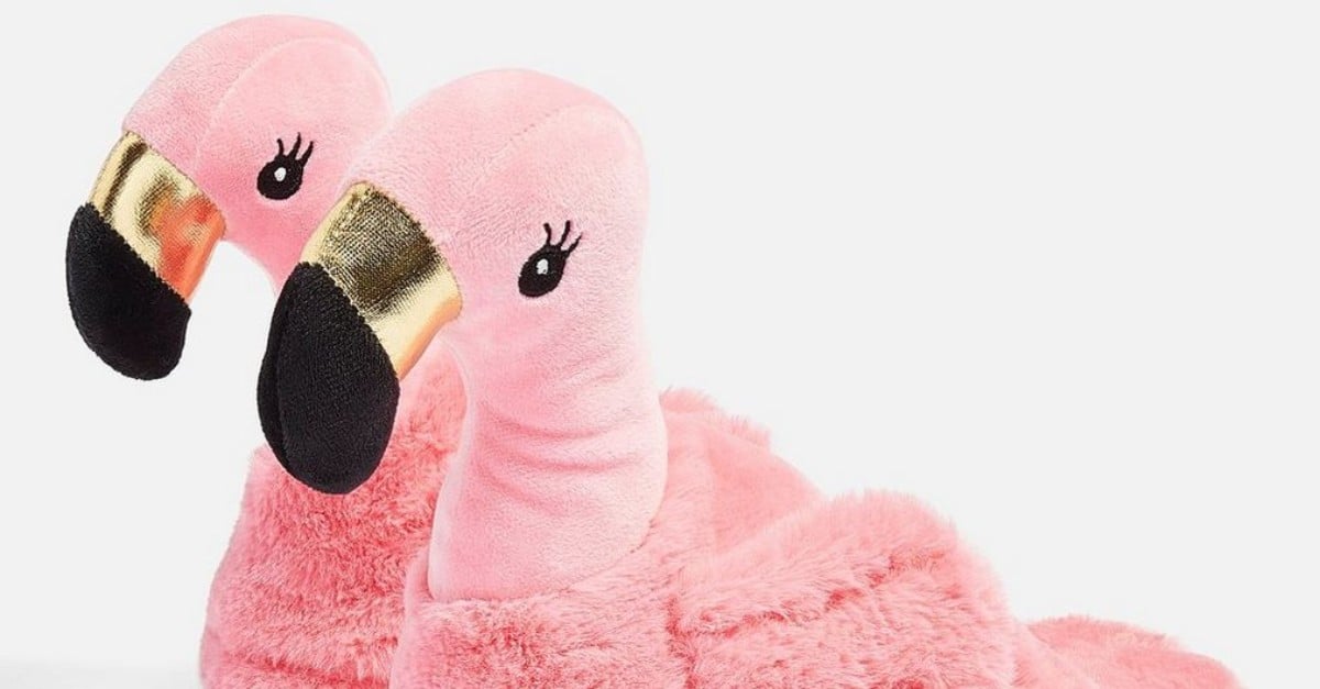 Flamingo slippers topshop online